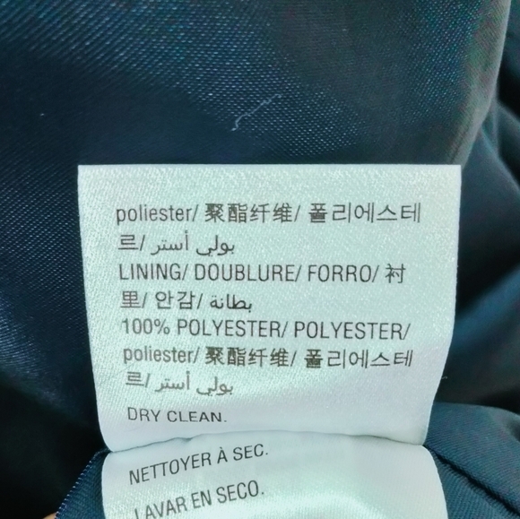 Style & Co Faux Fur Jacket S/M Navy Zip M - Picture 7 of 8